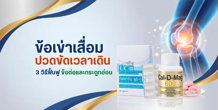 ข้อเข่าเสื่อม ฟื้นฟูได้ 3 วิธีดูแลกระดูกอ่อนผิวข้อ ลดเสียงกร็อบแกร็บ